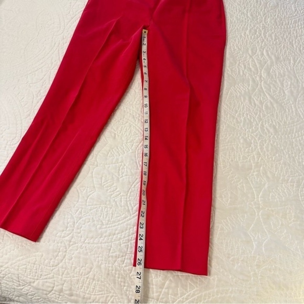 Talbots Womens 4P Pink Side Zip Straight Leg Dress Pants Petite PH95 - Picture 6 of 7